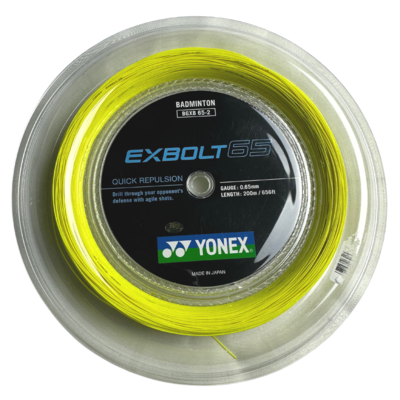 Yonex Exbolt 65 200m Badminton String Reel - Yellow