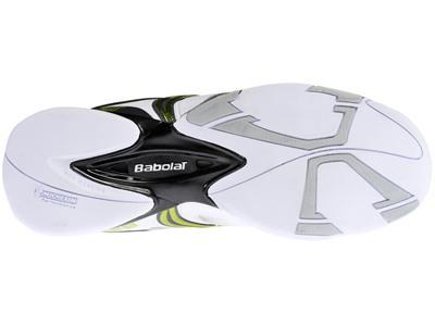 Babolat Mens V-Pro Indoor Carpet Tennis Shoes - White/Lime Green - main image