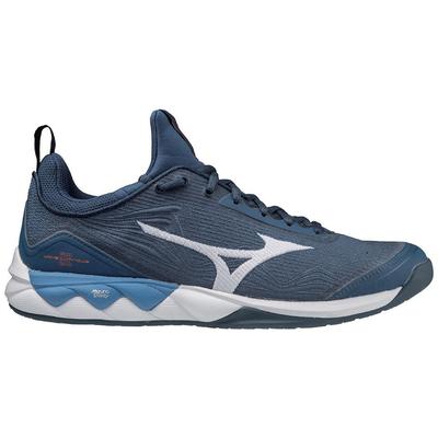 Mizuno Mens Wave Luminous 2 Indoor Court Shoes - Dark Denim/Blue Jasper - main image