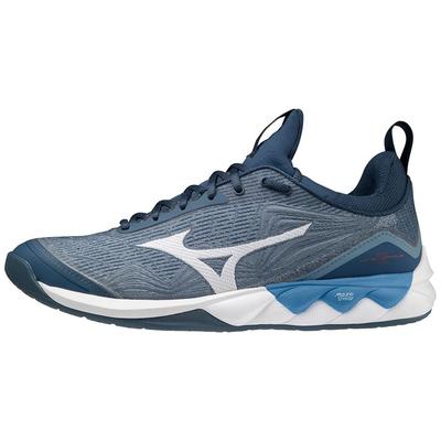 Mizuno Mens Wave Luminous 2 Indoor Court Shoes - Dark Denim/Blue Jasper - main image