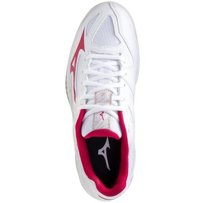 Mizuno Womens Thunder Blade 3 Indoor Court Shoes - White/Persian Red - main image