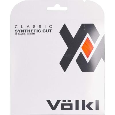 Volkl Classic Synthetic Gut Tennis String Set - Neon Orange