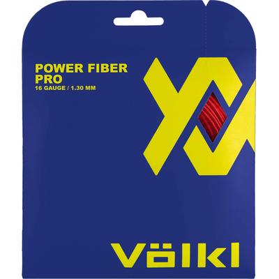 Volkl Power Fiber Pro Tennis String Set - Lava Red