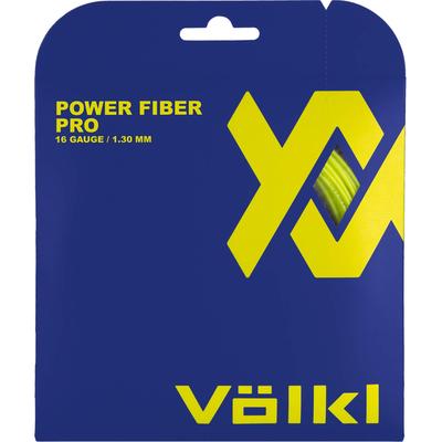 Volkl Power Fiber Pro Tennis String Set - Neon Yellow