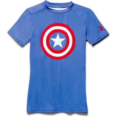 Under Armour Boys Captain America Fitted Top - Royal Blue/Red - main image
