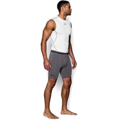 Under Armour Mens HeatGear Compression Short - Carbon Heather - main image