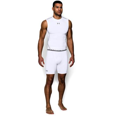 Under Armour Mens HeatGear Compression Short - White - main image