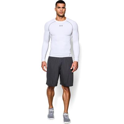 Under Armour Mens HeatGear Long Sleeve Compression Top - White - main image