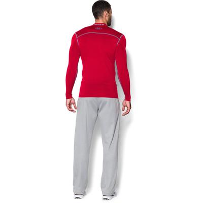 Under Armour Mens ColdGear Long Sleeve Mock Top - Red - main image