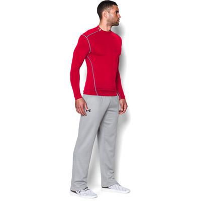 Under Armour Mens ColdGear Long Sleeve Mock Top - Red - main image