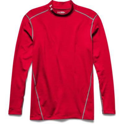 Under Armour Mens ColdGear Long Sleeve Mock Top - Red - main image