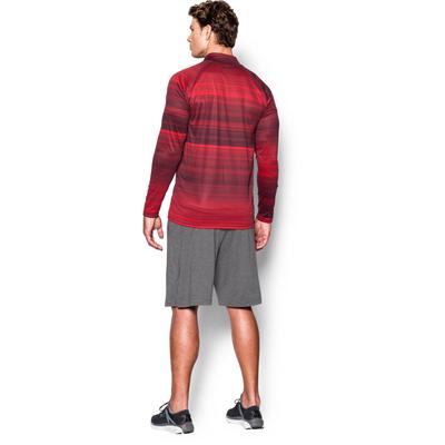 Under Armour Mens Tech 1/4 Zip Pullover - Red - main image