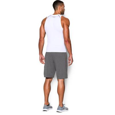 Under Armour Mens HeatGear Compression Tank Top - White - main image