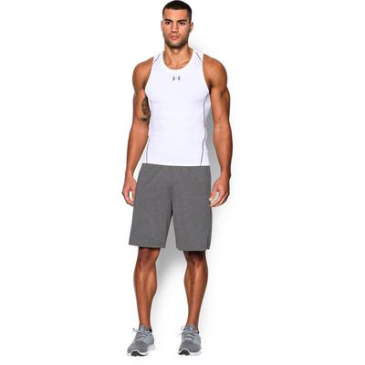 Under Armour Mens HeatGear Compression Tank Top - White - main image