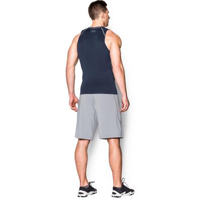 Under Armour Mens HeatGear Compression Tank Top - Navy - main image