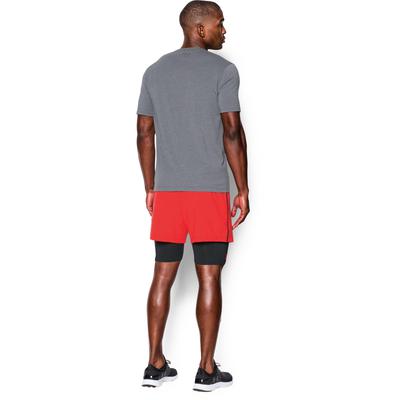 Under Armour Mens Mirage 2in1 Shorts - Rocket Red