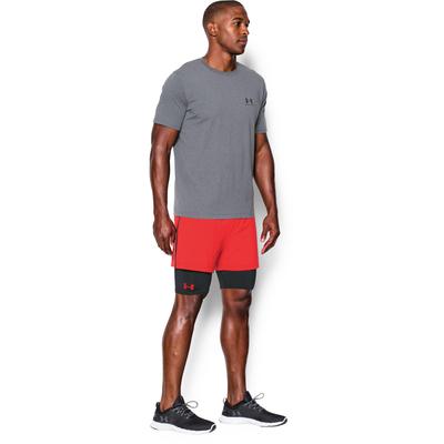 Under Armour Mens Mirage 2in1 Shorts - Rocket Red