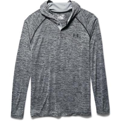 Under Armour Mens Tech Henley Popover Hoodie - Grey - main image