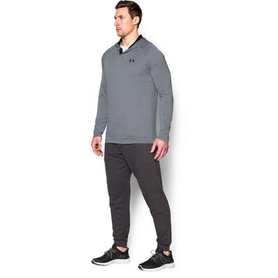Under Armour Mens Tech Henley Popover Hoodie - Steel Grey - main image