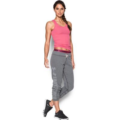 Under Armour Womens Favourite Fleece Pants - Carbon Heather Grey - main image