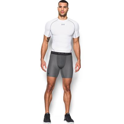 Under Armour Mens HeatGear 2.0 Compression Short - Carbon Heather ...