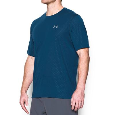 Under Armour Mens Threadborne Embossed Tee - Blackout Navy - main image