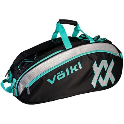 Volkl Tour Combi 6 Racket Bag - Black/Turquoise - main image
