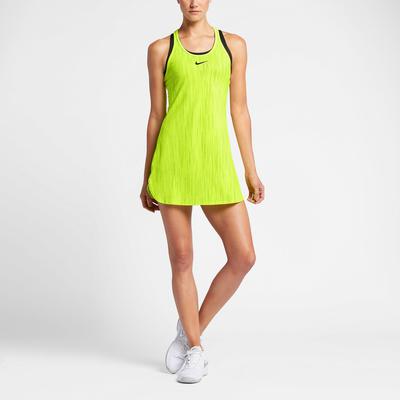 Nike Womens Dry Slam Dress - Volt/Black - main image