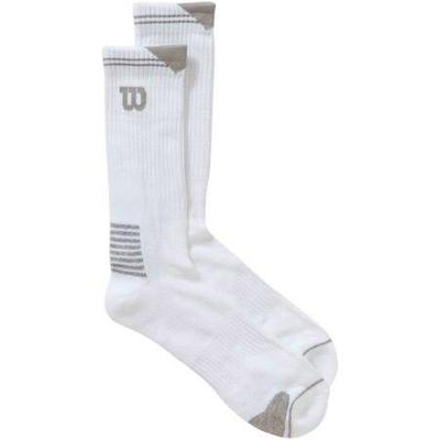 Wilson Tennis Kids Crew Socks (3 Pairs) - White/Grey - main image