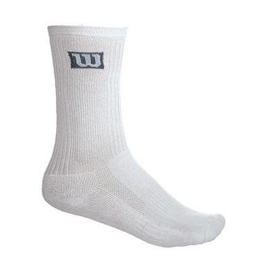 Wilson Crew Tennis Socks (3 Pairs) - White/Blue - main image