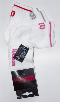 Wilson Womens Tennis Socks (3 Pairs) - Assorted Colour