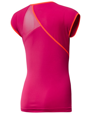 Adidas Womens Adizero Cap Sleeve Top - Bright Pink/Infrared - main image