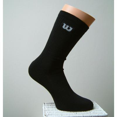 Wilson Crew Socks - Black (Pack of 3 Pairs) (Size 3-6) - main image