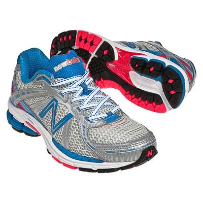 New Balance W780v3 Womens (B) Running Shoes - Silver/Blue/Coral - main image