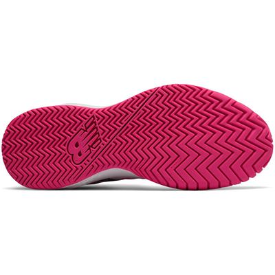 New Balance Womens 696v3 Tennis Shoes - White/Pink/Blue - main image