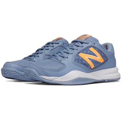 New Balance Womens 696v2 Tennis Shoes - Blue/Orange (B) - main image