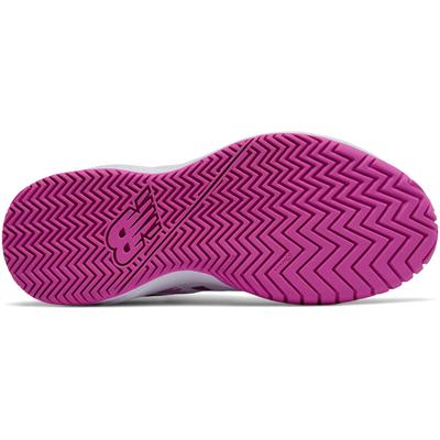 New Balance Womens 696v3 Tennis Shoes - White/Pink - main image