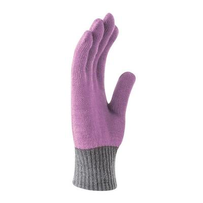 Nike Kids Colour Block Knit Gloves - Violet/Grey - main image