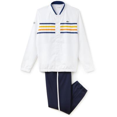 Lacoste Mens Coloured Bands Tracksuit - White - main image