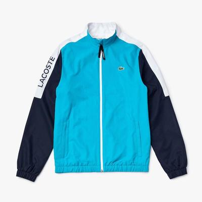Lacoste Mens Sport Light Colourblock Tracksuit - Turquoise/Navy Blue - main image