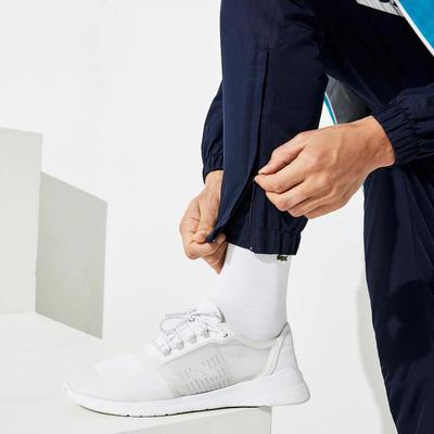 Lacoste Mens Sport Light Colourblock Tracksuit - Turquoise/Navy Blue - main image