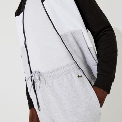 Lacoste Mens Fleece Tracksuit - Grey Chine/White - main image