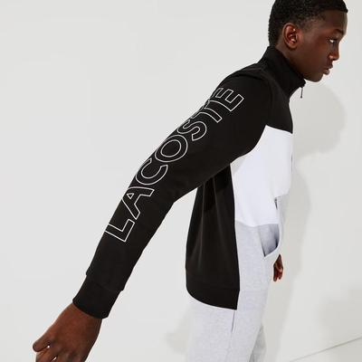 Lacoste Mens Fleece Tracksuit - Grey Chine/White - main image