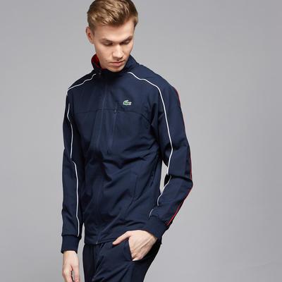 Lacoste Sport Mens Taffeta Tracksuit - Navy Blue/Red - main image