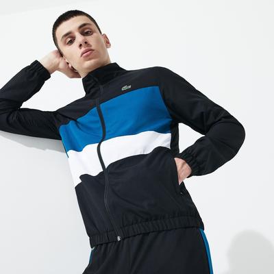 Lacoste Mens Colourblock Sweatsuit - Black/Blue/White - main image