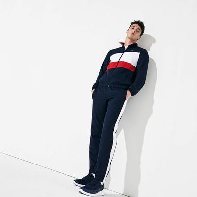 Lacoste Mens Colourblock Sweatsuit - Navy Blue/White/Red - main image