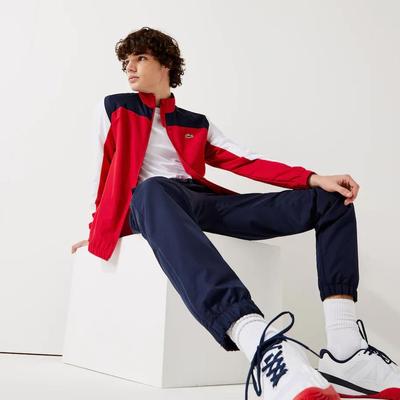 Lacoste Mens Sport Colourblock Tracksuit - Red/White/Navy - main image