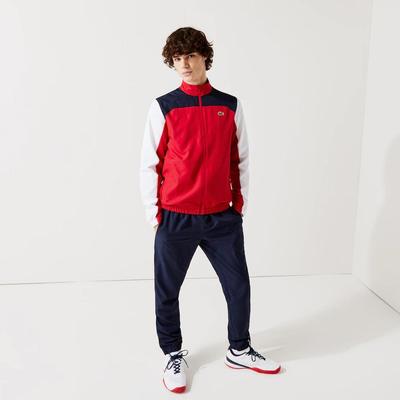 Lacoste Mens Sport Colourblock Tracksuit - Red/White/Navy - main image