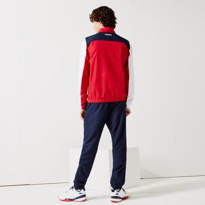 Lacoste Mens Sport Colourblock Tracksuit - Red/White/Navy - main image