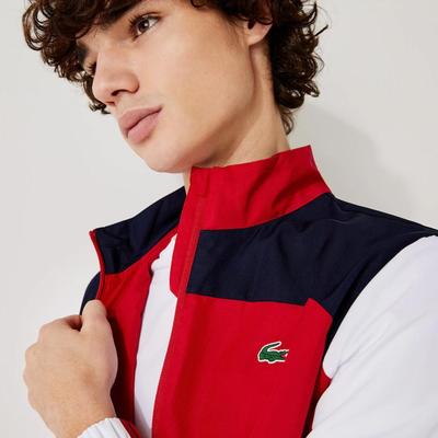 Lacoste Mens Sport Colourblock Tracksuit - Red/White/Navy - main image